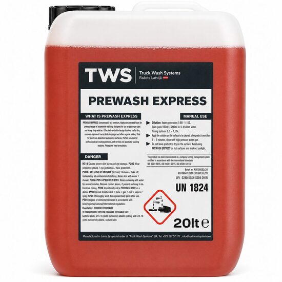 Priekšmazgātājs TWS Prewash Express 20l